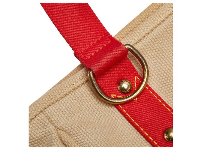 Louis Vuitton Antigua Cabas MM Tasche Rot Beige - Ansicht 10