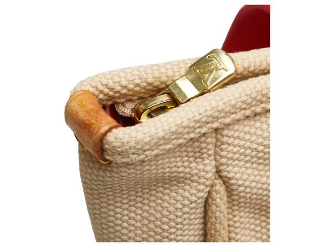Louis Vuitton Antigua Cabas MM Tasche Rot Beige - Ansicht 12