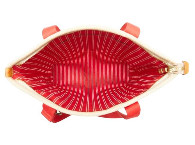 Louis Vuitton Antigua Cabas MM Tasche Rot Beige - Ansicht 13