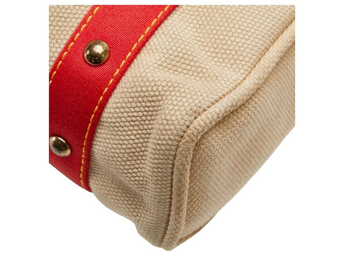 Louis Vuitton Antigua Cabas MM Tasche Rot Beige - Ansicht 7