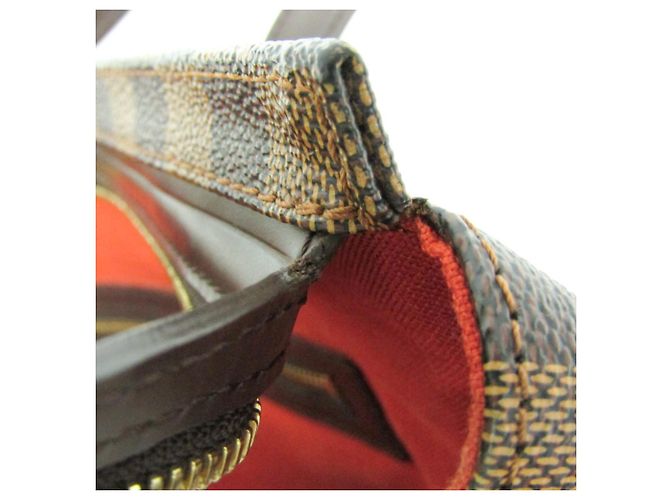 Borsa a Spalla Donna Louis Vuitton Damier Chelsea N51119 Marrone Damier ebene - vista 13