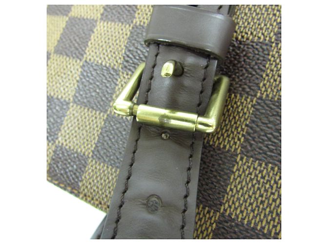 Borsa a Spalla Donna Louis Vuitton Damier Chelsea N51119 Marrone Damier ebene - vista 8