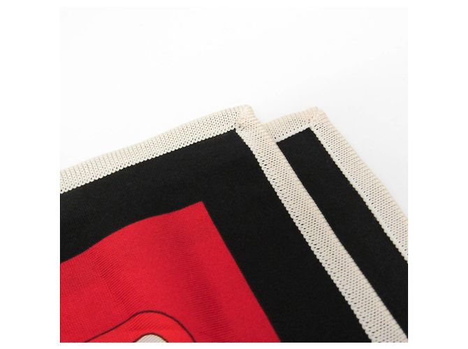 Foulard in seta Hermès Carre ARCS EN CIEL Rosso Arancione - vista 7