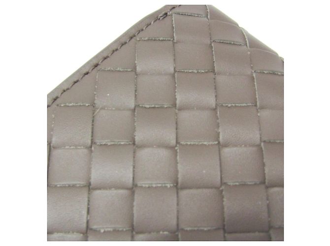 Billetera Compacta Intrecciato Bottega Veneta Castaño - vista 10