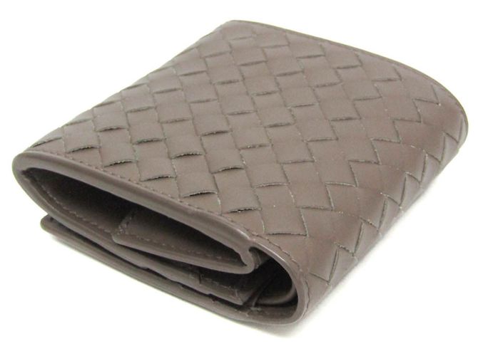 Billetera Compacta Intrecciato Bottega Veneta Castaño - vista 3