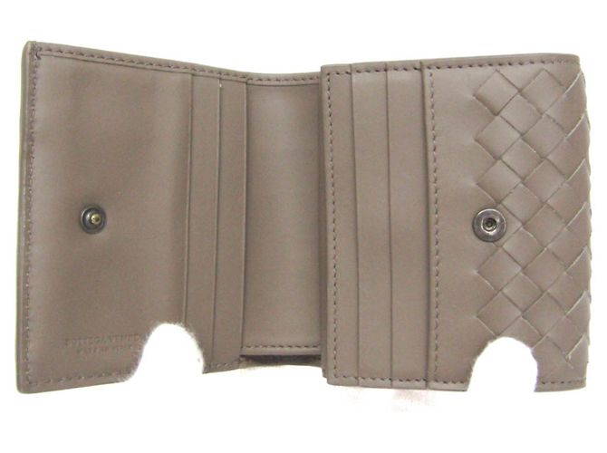 Billetera Compacta Intrecciato Bottega Veneta Castaño - vista 4