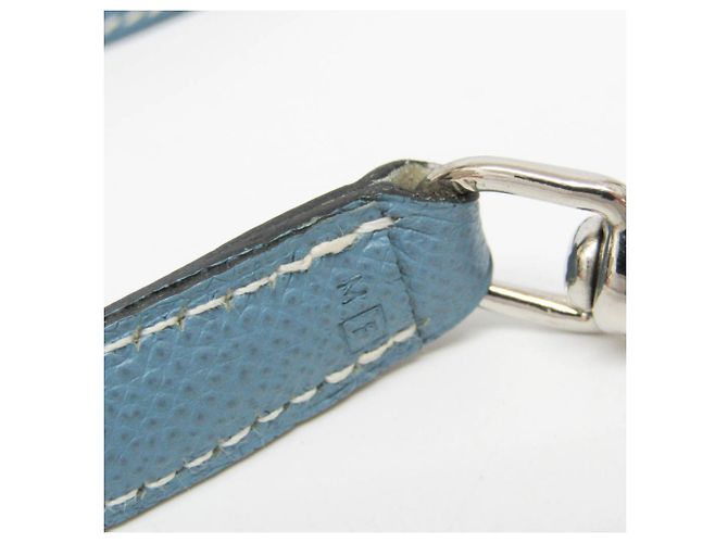 Hundeleine aus hellblauem Leder von Hermès - Ansicht 13