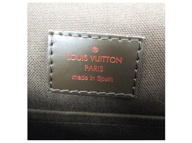 Borsa a Spalla Louis Vuitton Damier Brooklyn MM N51211 Marrone Damier ebene - view 10