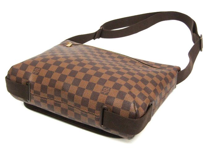 Borsa a Spalla Louis Vuitton Damier Brooklyn MM N51211 Marrone Damier ebene - view 2