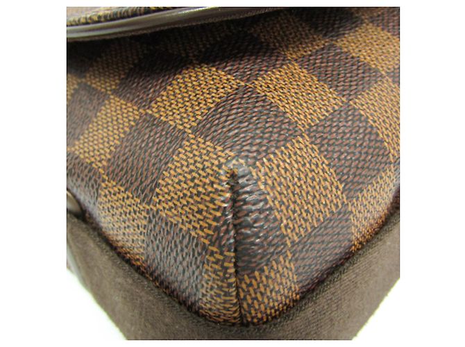 Borsa a Spalla Louis Vuitton Damier Brooklyn MM N51211 Marrone Damier ebene - view 4