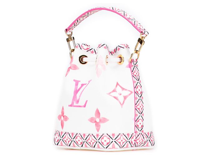 Louis Vuitton Monogramma Bianco Acquerello Gigante A Bordo Piscina Nano Noé - vista 2