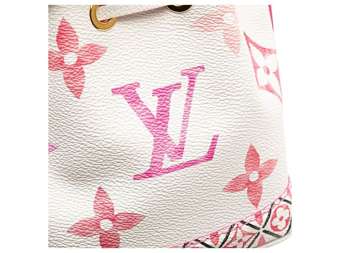 Louis Vuitton Monogramma Bianco Acquerello Gigante A Bordo Piscina Nano Noé - vista 6