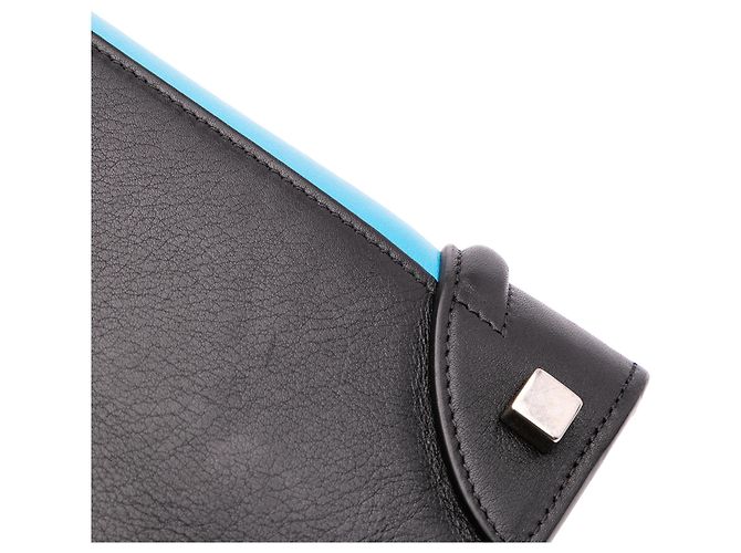 Luggage Céline Celine Blaue Mikro Tricolor Leder Reisetasche - Ansicht 11