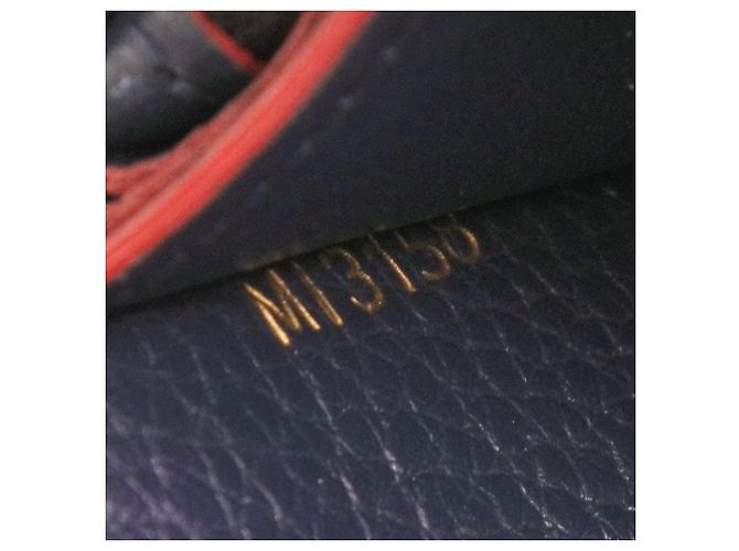 Louis Vuitton Capucines Long Wallet Leather Navy blue - view 5
