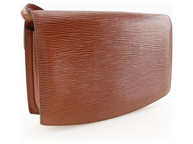 Borsa a Spalla Prebourg Louis Vuitton in Pelle Epi Marrone - vista 2