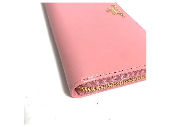 Prada Pink Saffiano Metall Langbörse - Ansicht 4