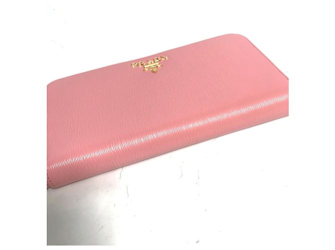Prada Pink Saffiano Metall Langbörse - Ansicht 5
