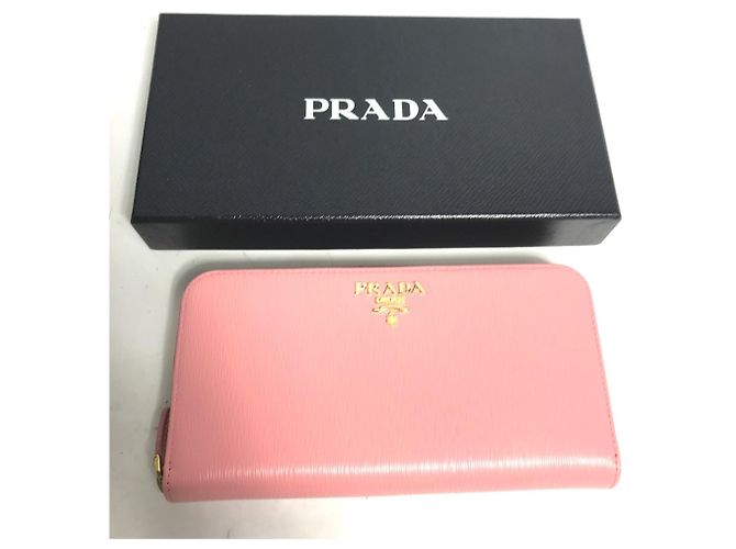 Prada Pink Saffiano Metall Langbörse - Ansicht 7