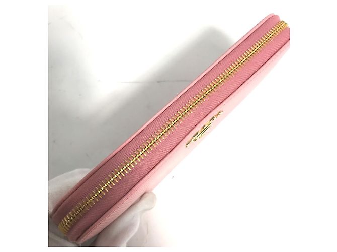 Prada Pink Saffiano Metall Langbörse - Ansicht 8