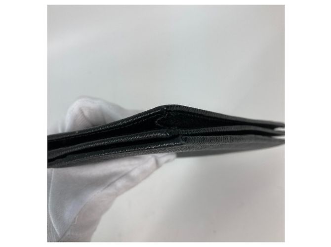 Bulgari Bvlgari schwarze Leder Bi-Fold Geldbörse - Ansicht 12