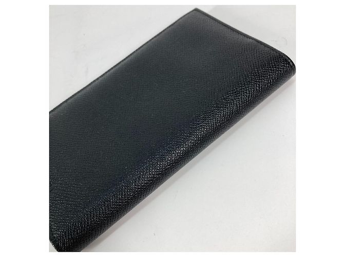 Bulgari Bvlgari schwarze Leder Bi-Fold Geldbörse - Ansicht 4