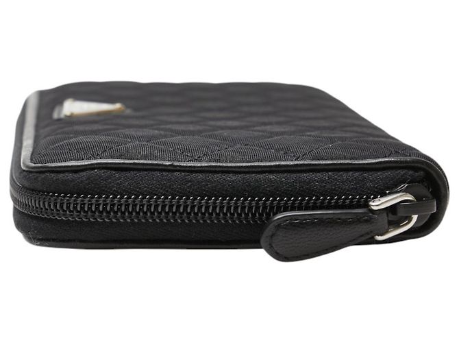 Carteira longa com placa de logo triangular Prada Preto - vista 4