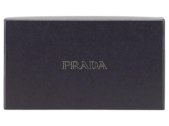 Carteira longa com placa de logo triangular Prada Preto - vista 9