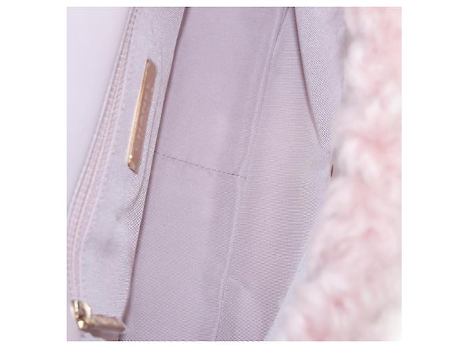 Borsa Chanel 19 Flap in Shearling Medium Rosa - vista 5
