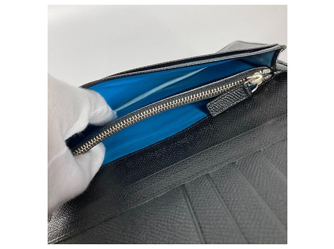 Bulgari Bvlgari schwarze Leder Bi-Fold Geldbörse - Ansicht 12