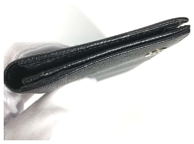 Bulgari Bvlgari schwarze Leder Bi-Fold Geldbörse - Ansicht 2