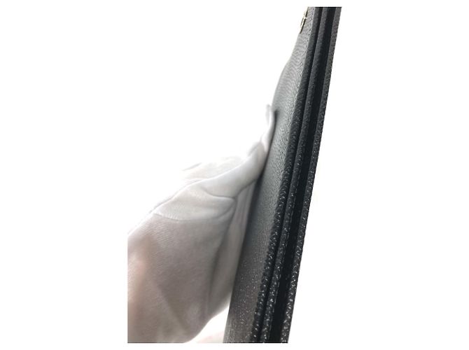 Bulgari Bvlgari schwarze Leder Bi-Fold Geldbörse - Ansicht 3