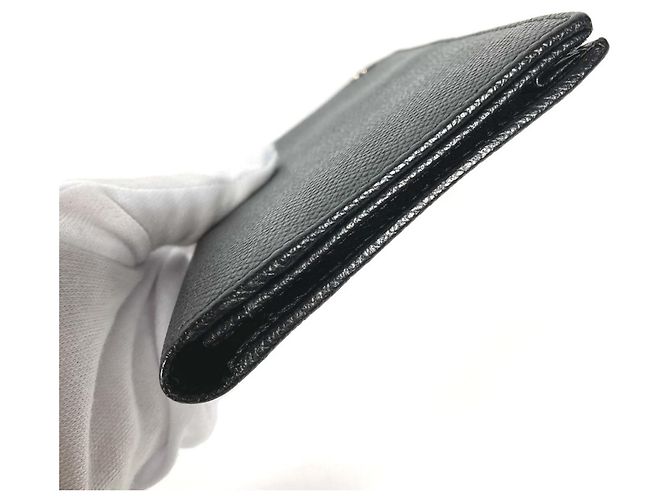 Bulgari Bvlgari schwarze Leder Bi-Fold Geldbörse - Ansicht 4
