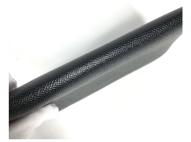Bulgari Bvlgari schwarze Leder Bi-Fold Geldbörse - Ansicht 6