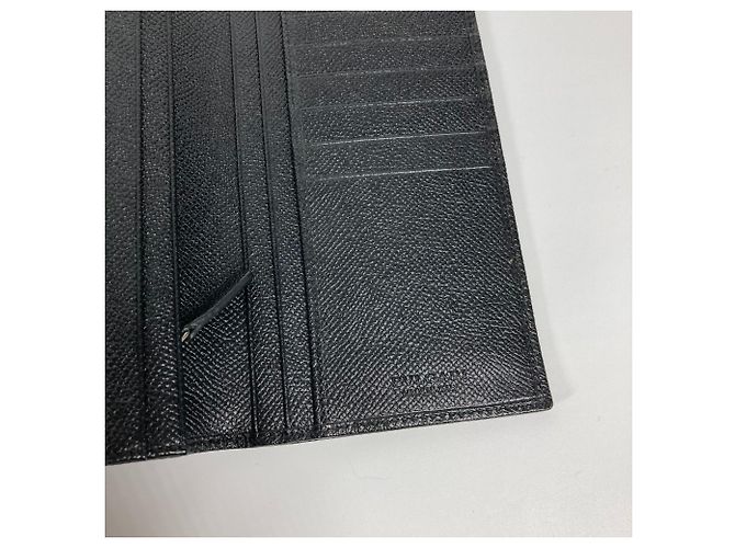 Bulgari Bvlgari schwarze Leder Bi-Fold Geldbörse - Ansicht 7