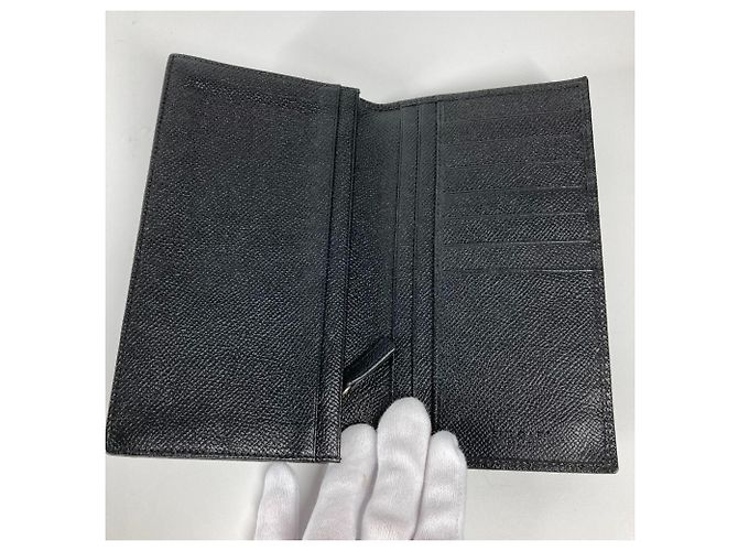 Bulgari Bvlgari schwarze Leder Bi-Fold Geldbörse - Ansicht 8