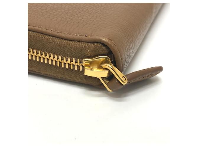 Prada braune Leder Langbörse - Ansicht 5