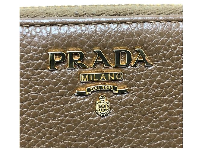 Prada braune Leder Langbörse - Ansicht 7