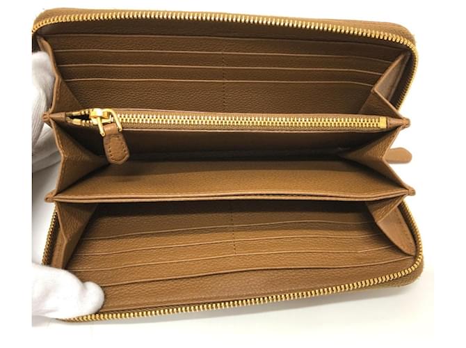 Prada braune Leder Langbörse - Ansicht 8
