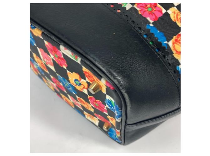 Borsa a Spalla con Corda Floral Chain di Versace Nero Multicolore - vista 13