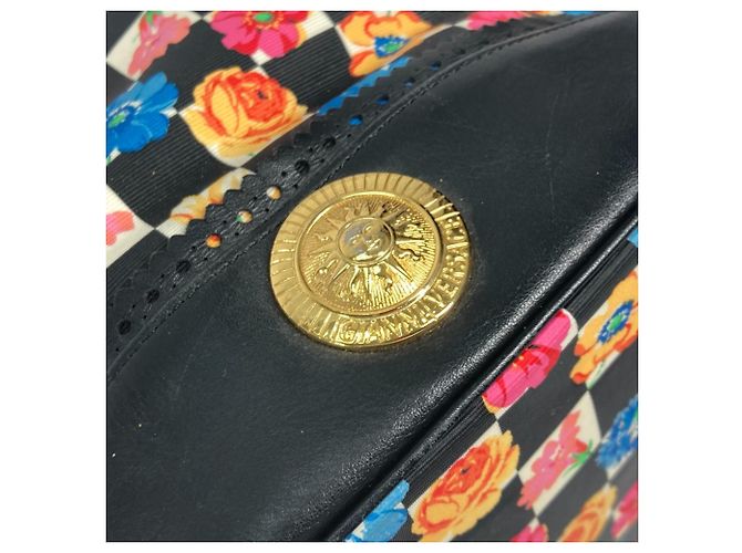 Borsa a Spalla con Corda Floral Chain di Versace Nero Multicolore - vista 9