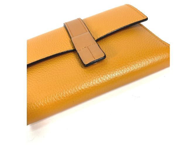 Piccola wallet verticale Anagram Loewe Marrone Giallo - vista 6