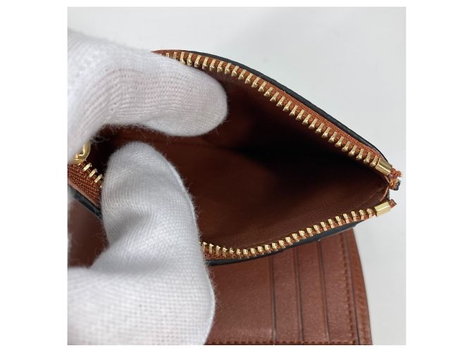 Piccola wallet verticale Anagram Loewe Marrone Giallo - vista 8