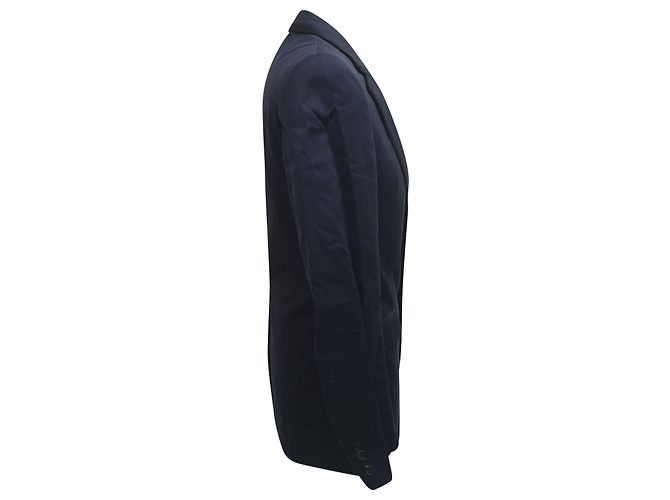 Blazer Lanvin in cotone blu navy - vista 2