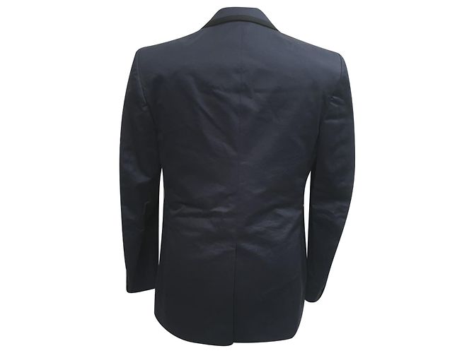 Blazer Lanvin in cotone blu navy - vista 4