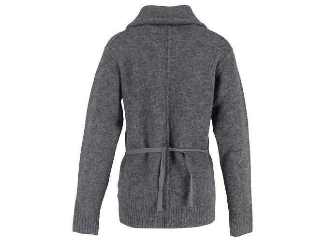 Isabel Marant Zip-Cardigan aus grauer Wolle - Ansicht 3