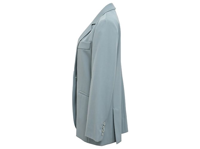 Max Mara Blazer aus hellblauer Schurwolle - Ansicht 2