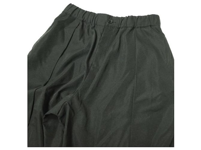 Autre Marque Tuck 1 Weite Easy Pants aus Polyester Schwarz - Ansicht 3