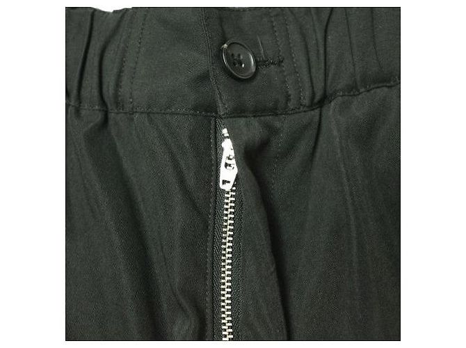 Autre Marque Tuck 1 Weite Easy Pants aus Polyester Schwarz - Ansicht 4
