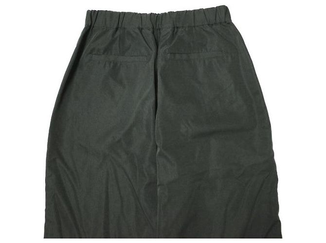 Autre Marque Tuck 1 Weite Easy Pants aus Polyester Schwarz - Ansicht 5