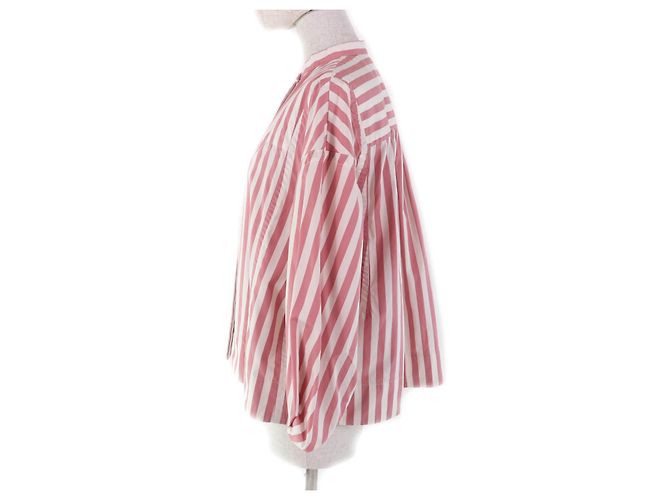 Camisa de algodón Jil Sander JSPU601201 Rosa Blanco - vista 2